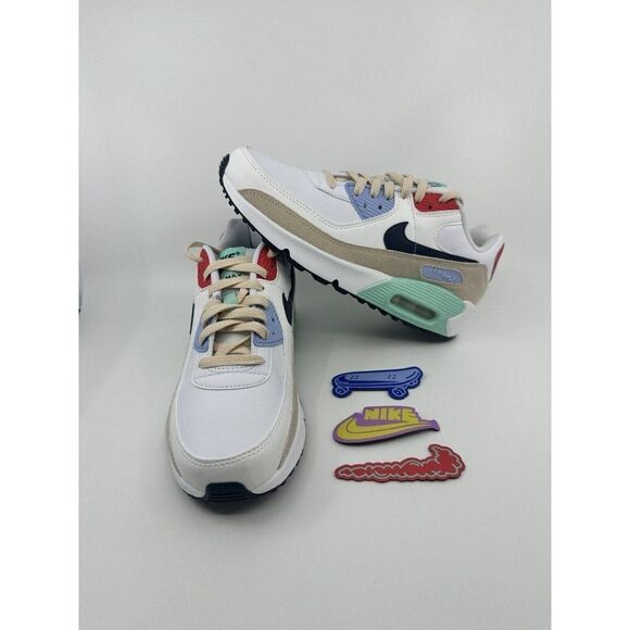 Nike Other - Nike Air Max 90 LTR SE "Patches" Shoes White-Sanddrift DZ2888-100 Size 6.5y